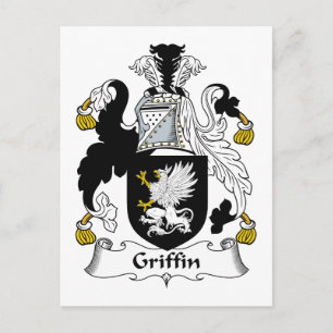 Griffin Family Crest Postcard
