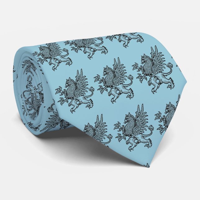 Griffin / Gryphon tie / mythological / fantasy (Rolled)