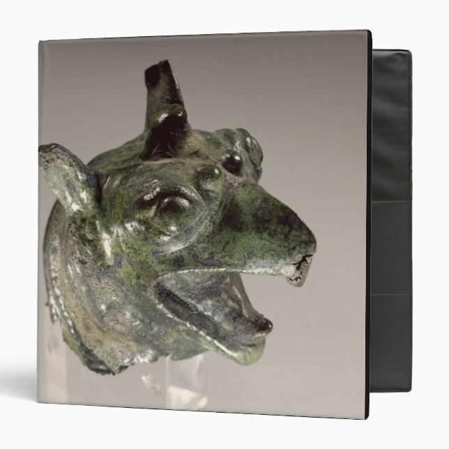 Griffin head, fragment of a cauldron attachment, f binder (Front/Inside)