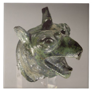 Griffin head, fragment of a cauldron attachment, f tile