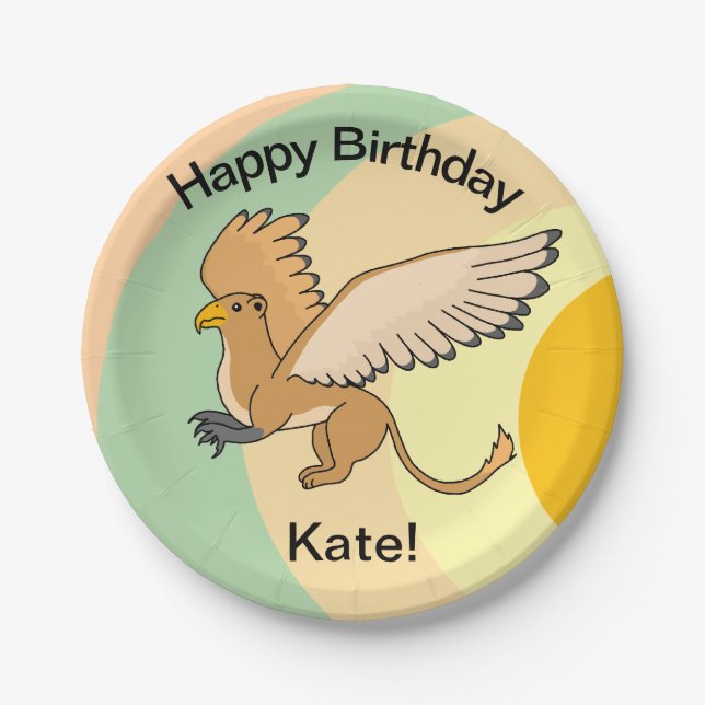 Griffin  paper plate (Front)