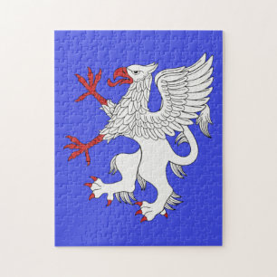 Griffin Rampant Argent Jigsaw Puzzle
