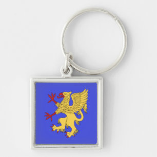 Griffin Rampant Or Keychain