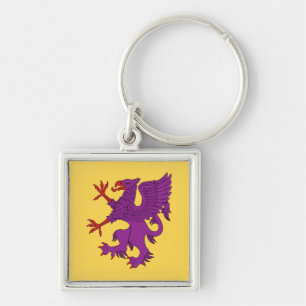 Griffin Rampant Purpure Keychain