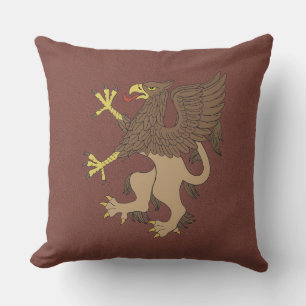 Griffin Rampant Throw Pillow