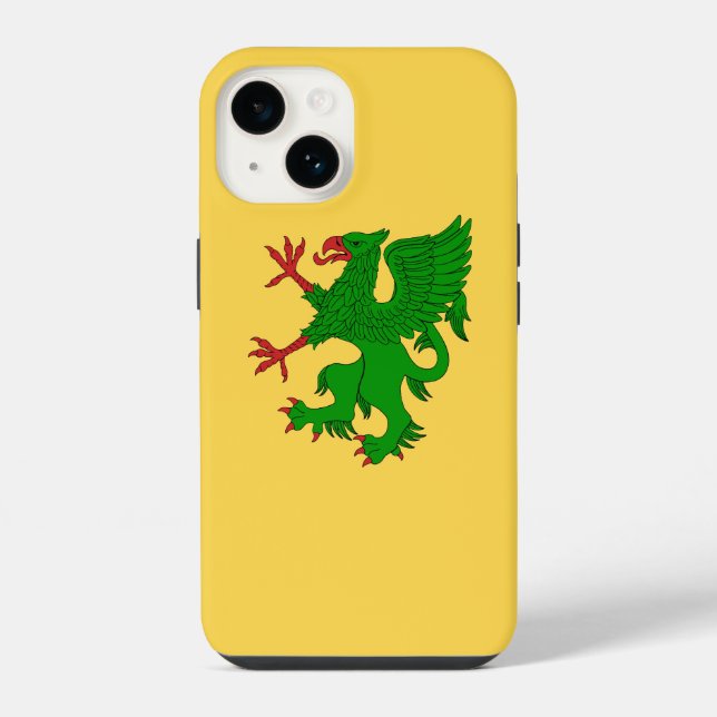 Griffin Rampant Vert iPhone Case (Back)