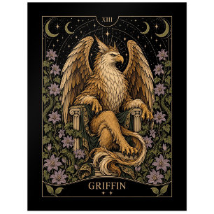 Griffin, Starlit Tarot Art Postcard
