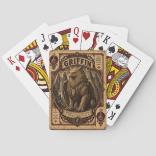 Griffin, Vintage Circus Monsters Playing Cards