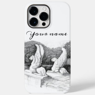 Griffins sculpture monochrome Case-Mate iPhone 14 pro max case