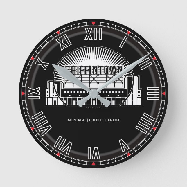 Griffintown Landmark Round Clock (Front)