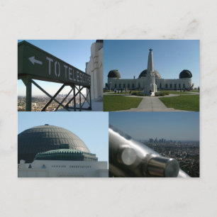 Griffith Observatory Collage Postcard