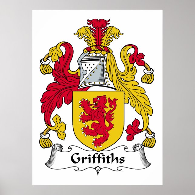 Griffiths Family Crest Poster (Front)