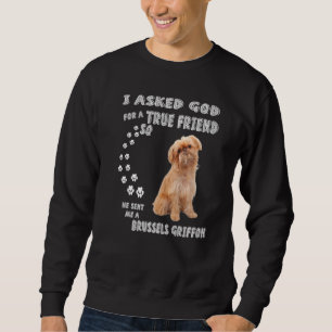 Griffon Belge Dog Mom Dad Costume Cute Brussels Gr Sweatshirt