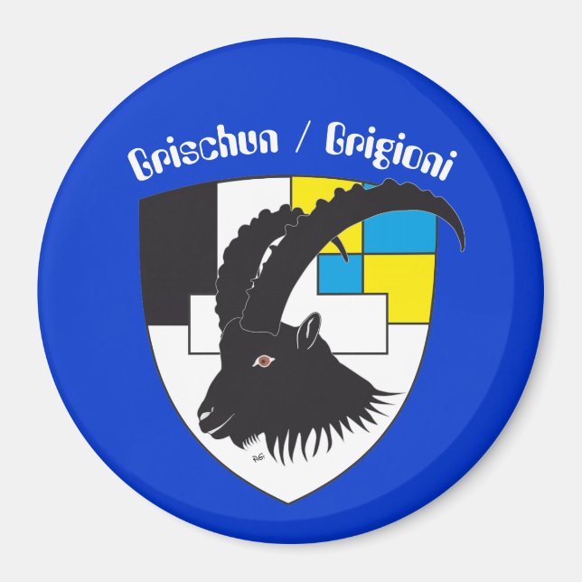 Grigioni Svizzera Magnet (Front)
