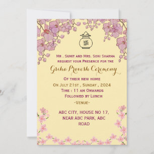 Griha Pravesh invitation 