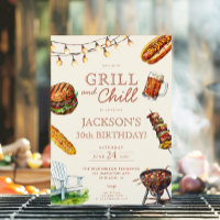 Grill and Chill Barbeque beer birthday party