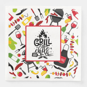 Grill And Chill  Napkin