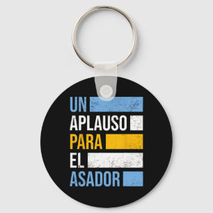 Grill Argentino Parrillero Argentino Argentinian B Keychain