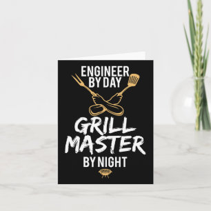 Grill Bbq Master Engineer Funny Barbecue Gift Card