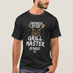 Grill Bbq Master Engineer Funny Barbecue Gift T-Shirt