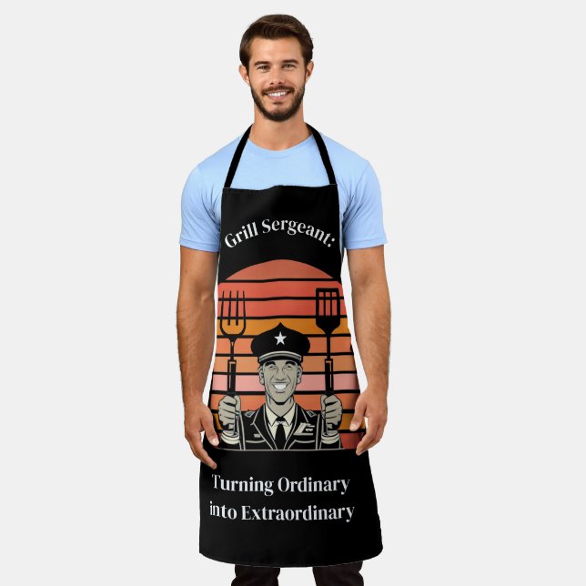 Grill BBQ Sergeant Apron (Worn)