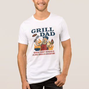 Grill Dad – Flame-Broiled Adventure Tri-Blend Shirt