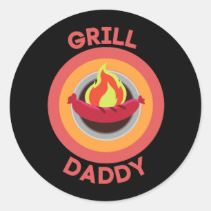 GRILL DADDY CLASSIC ROUND STICKER