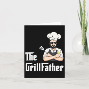 Grill Father Bbq Father's Day Barbecue Chef Funny  Card