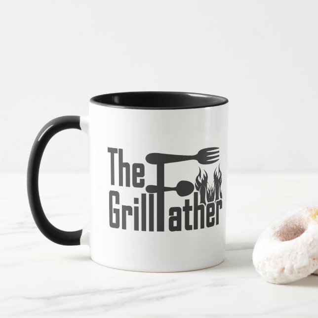 Grill Father Mug (With Donut)