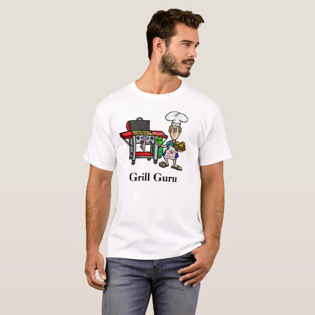 Grill Guru  Men's BBQ T-shirt (Front Full)