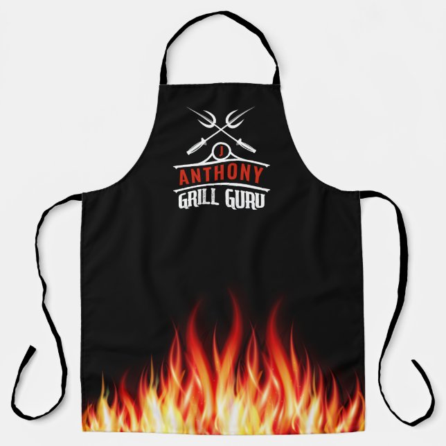 Grill Guru Personalized Apron Barbeque Master (Front)