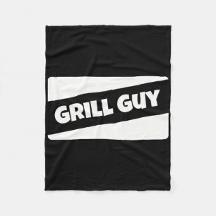 Grill Guy Summer Bbq Barbecue Meat Grilling Dad Sm Fleece Blanket