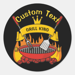 Grill King Classic Round Sticker