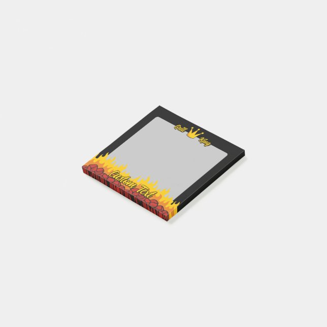 Grill King Crown Post-it Notes (Angled)