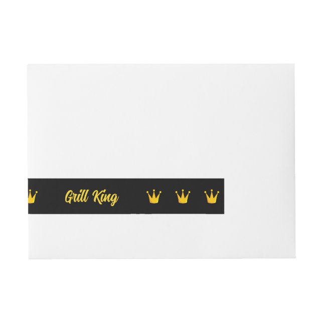 Grill King Crown Wraparound Address Label (Front)