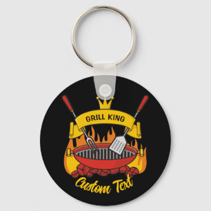 Grill King Keychain