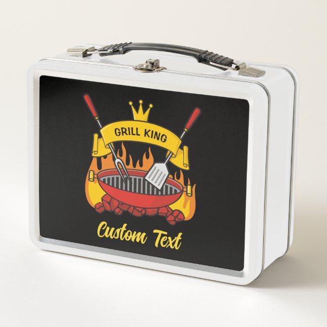 Grill King Metal Lunch Box (Front)