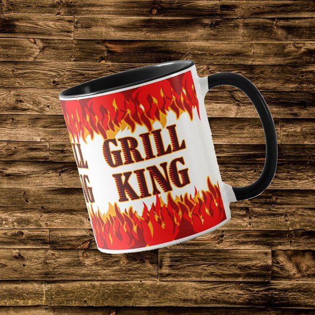 Grill King Red Flames Chef's Mug (Creator Uploaded)