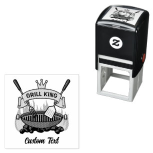 Grill King Self-inking Stamp