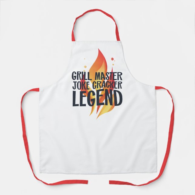 Grill Legend BBQ Poster Apron (Front)