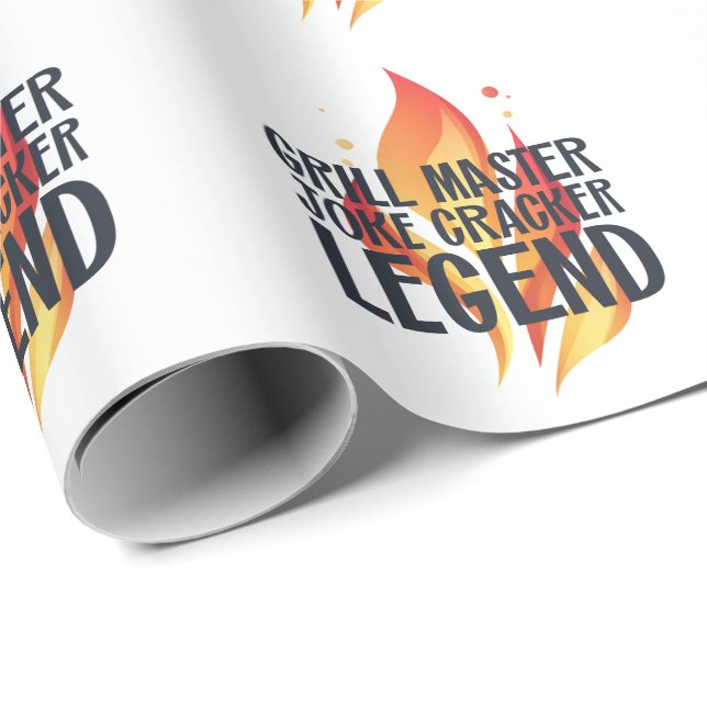 Grill Legend BBQ Poster Wrapping Paper (Roll Corner)