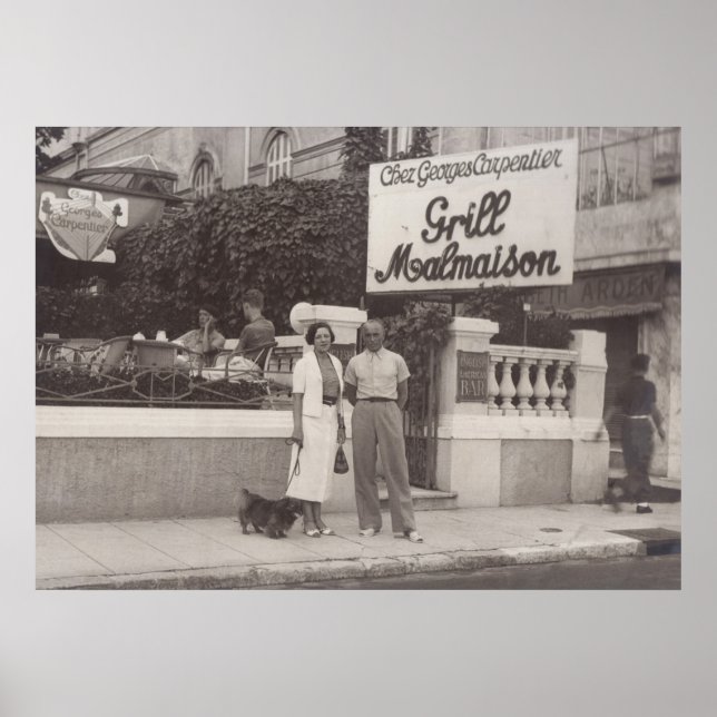 Grill Malmaison, Cannes, France 1930s Poster (Front)