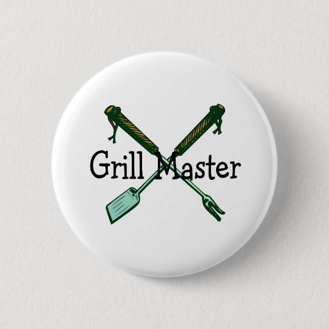 Grill Master 2 Inch Round Button (Front)