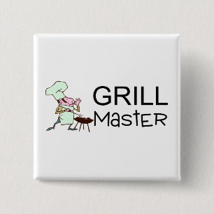 Grill Master 2 Inch Square Button