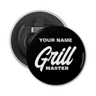 Grill Master beer bottle opener gift for BBQ chef