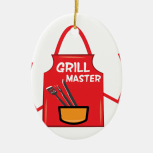 Grill Master Ceramic Ornament