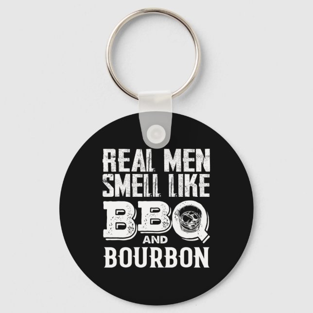 Grill Master Chef Grilling Barbecue Lover Bbq And  Keychain (Front)