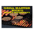 Grill Master CUISINER SORTIE Carte d'anniversaire