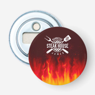 Grill Master — Custom BBQ Flames Bottle Opener