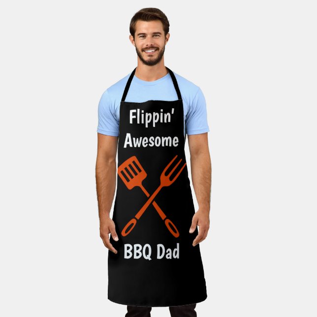 Grill Master Dad BBQ Apron (Worn)